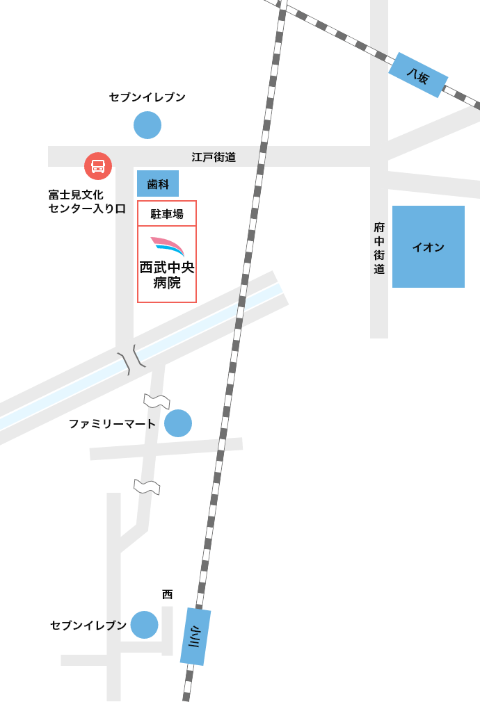 小川駅からの地図